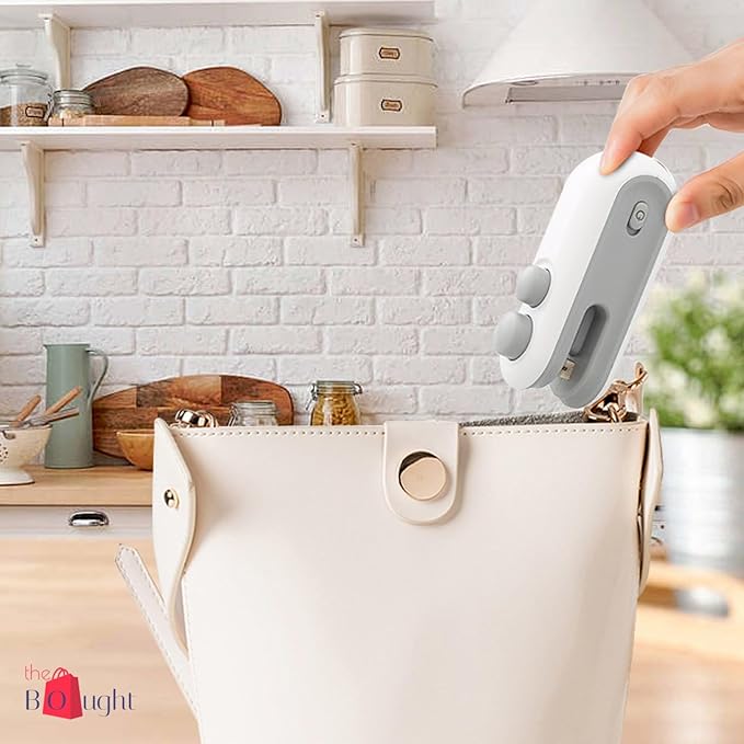 Portable Mini Sealing Machine 2 in 1 USB Rechargeable Magnetic Heat Sealing and Cutting Bag Sealer