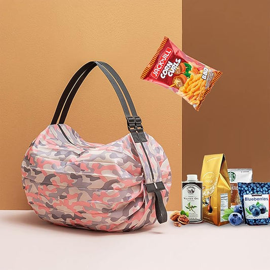 Foldable Shopping Bag Portable Large Capacity Reusable Grocery Bag