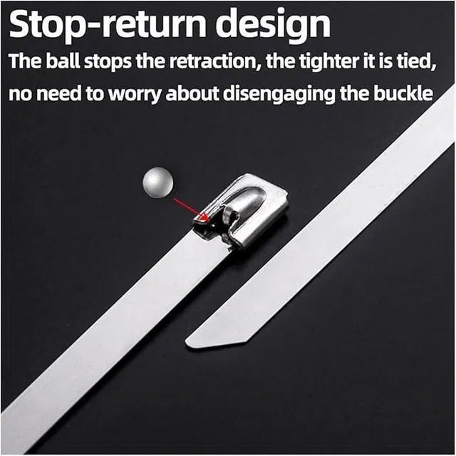 Stainless Steel Cabe Lock Ties (Pack of 10)