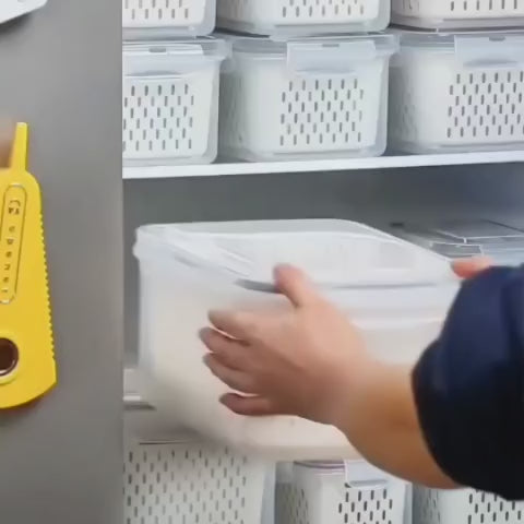Refrigerator Storage Containers Boxes with Airtight Lid